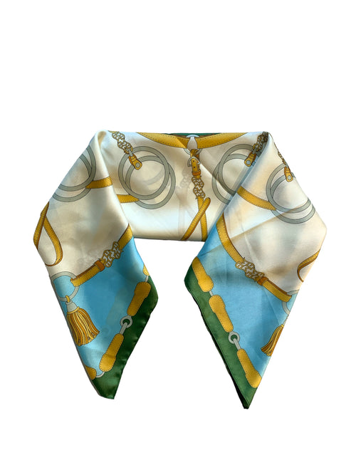 Emme Marella FARAONE foulard in twill stampato da donna stampa foulard multicolore