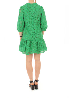 Emme Marella NARD abito con pizzo sangallo da donna verde smeraldo