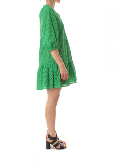 Emme Marella NARD abito con pizzo sangallo da donna verde smeraldo