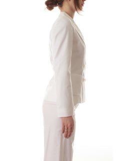 Iblues PIANTA giacca blazer doppiopetto da donna bianco
