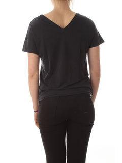 RRD-Roberto Ricci Designs CUPRO T-shirt scollo a V da donna blue black