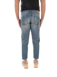 Don The Fuller SEOUL jeans con ricami da uomo light blue
