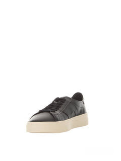 Santoni double buckle sneaker da uomo in pelle blue