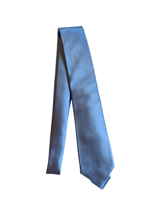 Kiton cravatta in seta da uomo azzurro