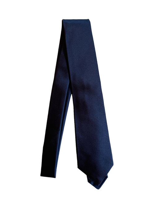 Kiton cravatta in seta da uomo blu navy