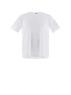 Herno t-shirt in superfine cotton stretch da uomo bianco