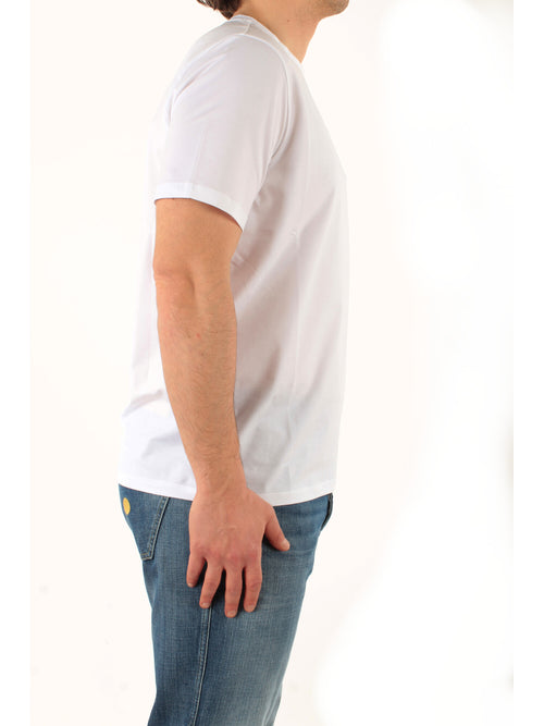 Herno t-shirt in superfine cotton stretch da uomo bianco