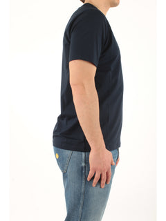 Herno t-shirt in superfine cotton stretch da uomo blu