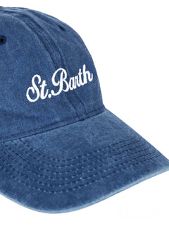 Mc2 Saint Barth DAVIS cappello con visiera da uomo DENIM SB 61 EMB