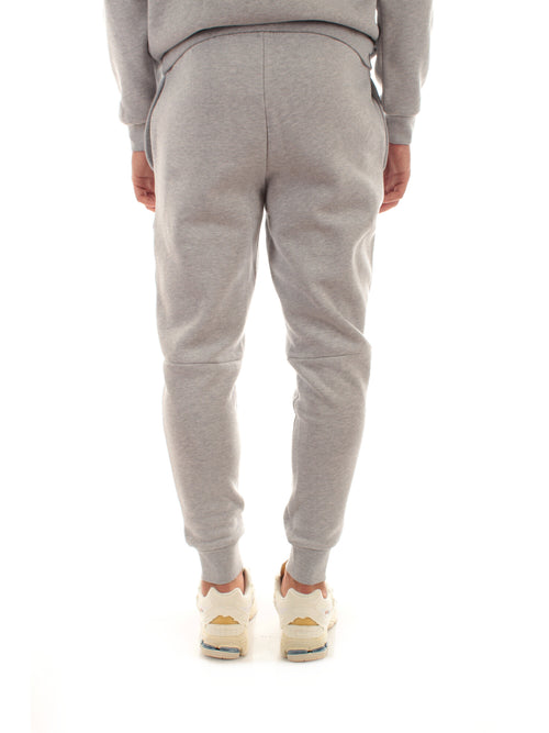 Lacoste pantaloni sportivi in felpa di cotone da uomo grigio chine