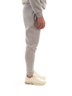 Lacoste pantaloni sportivi in felpa di cotone da uomo grigio chine