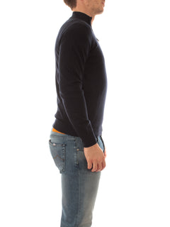 Mauro Ottaviani maglia lupetto con zip da uomo dark navy