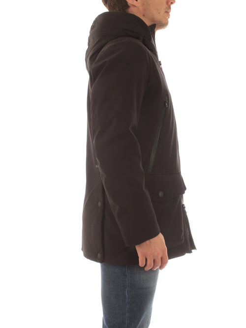 Woolrich PARKA IN TECH SOFTSHELL DA UOMO BLACK