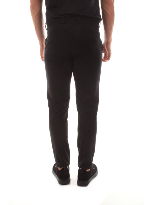 RRD-ROBERTRO RICCI DESIGNS WINTER CHINO PANT DA UOMO BLUE BLACK