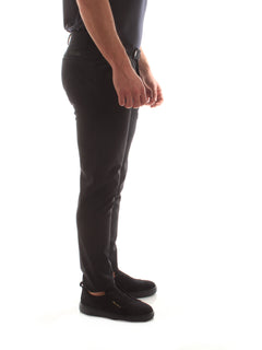 RRD-ROBERTRO RICCI DESIGNS WINTER CHINO PANT DA UOMO BLUE BLACK