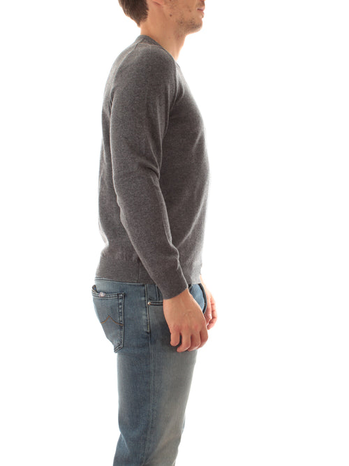 Fedeli maglia ARGENTINA SLIM in puro cashmere da uomo stone