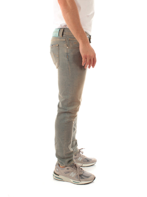 Jacob Cohen jeans scott cropped carrot slim da uomo denim sabbiato