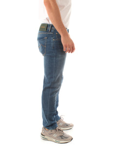 Jacob Cohen jeans scott cropped carrot slim da uomo blu