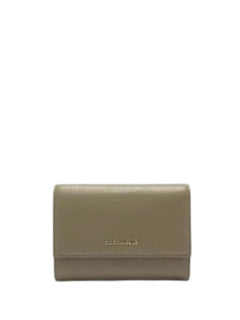 Coccinelle METALLIC SOFT MEDIUM portafoglio in pelle da donna laurel green