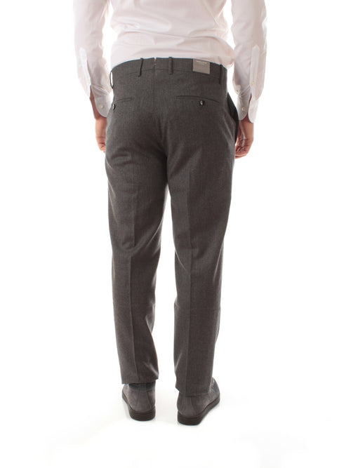 Berwich pantalone da uomo grey in misto cashmere