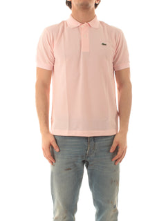 Lacoste polo classic fit da uomo rosa chiaro