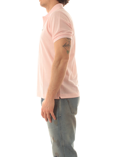 Lacoste polo classic fit da uomo rosa chiaro