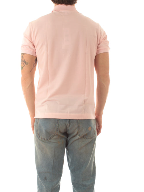 Lacoste polo classic fit da uomo rosa chiaro