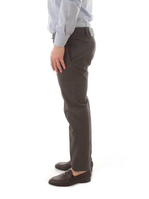 Incotex pantalone in Royal Batavia da uomo grigio scuro
