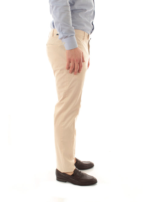 Incotex pantalone in Royal Batavia da uomo avorio
