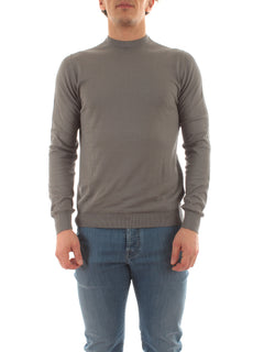 Fedeli ARGENTINA maglia in cotone biologico Giza da uomo grigio