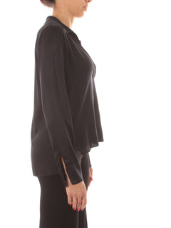 Jucca T-shirt in seta da donna nero