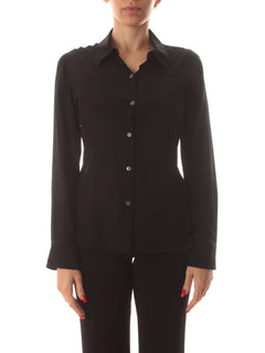 Jucca camicia annodata dietro da donna nero