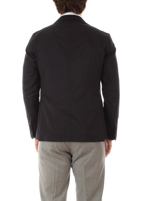 Tagliatore blazer monopetto da uomo blu