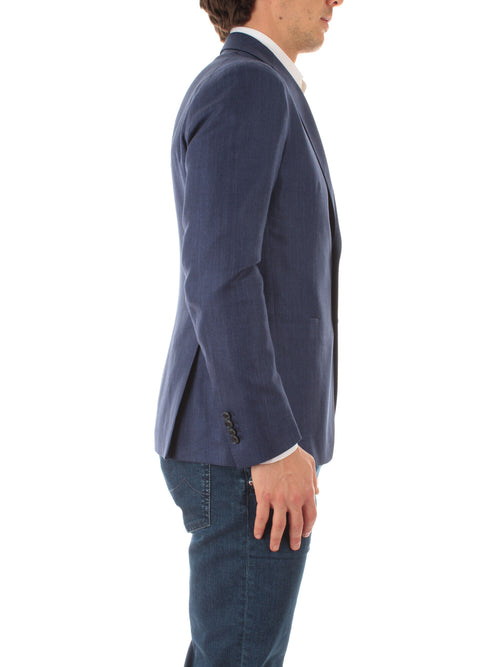 Tagliatore blazer monopetto da uomo blu