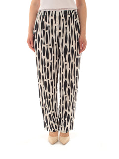Gigliorosso pantalone a palazzo da donna multicolore