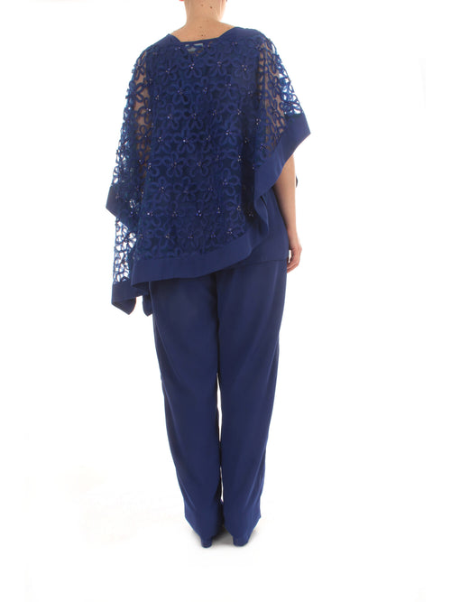 Sologioie Curvy completo da donna blu royale