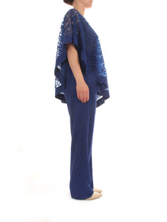 Sologioie Curvy completo da donna blu royale