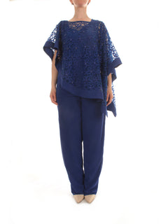 Sologioie Curvy completo da donna blu royale