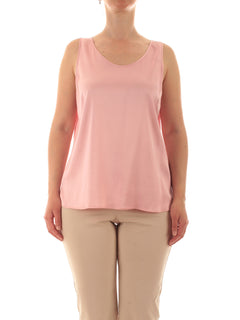 Elena Mirò Top V neck in viscosa stretch da donna rosa