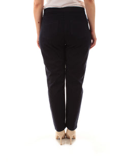 Luisa Viola pantaloni cinque tasche da donna blu navy