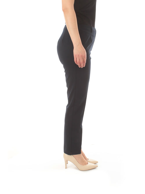 Gaia Life pantalone a sigaretta da donna blu navy