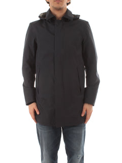 Herno impermeabile in gore-tex paclite da uomo blu