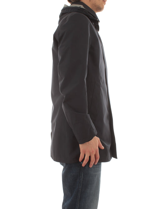 Herno impermeabile in gore-tex paclite da uomo blu