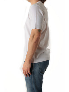 Herno t-shirt in jersey knit effect da uomo bianco