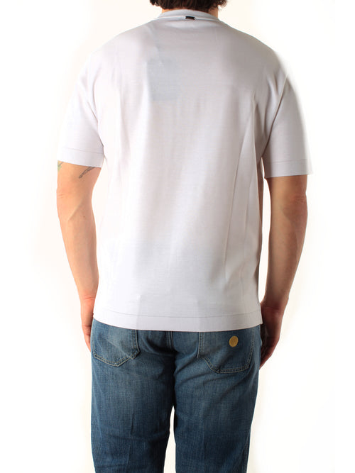Herno t-shirt in jersey knit effect da uomo bianco