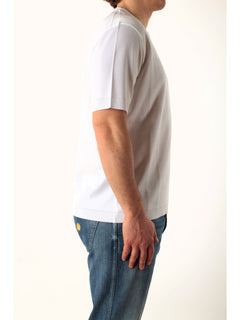 Herno t-shirt in jersey knit effect da uomo bianco