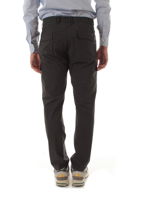 Herno pantaloni cargo resort in nylon comfort stretch da uomo lavagna