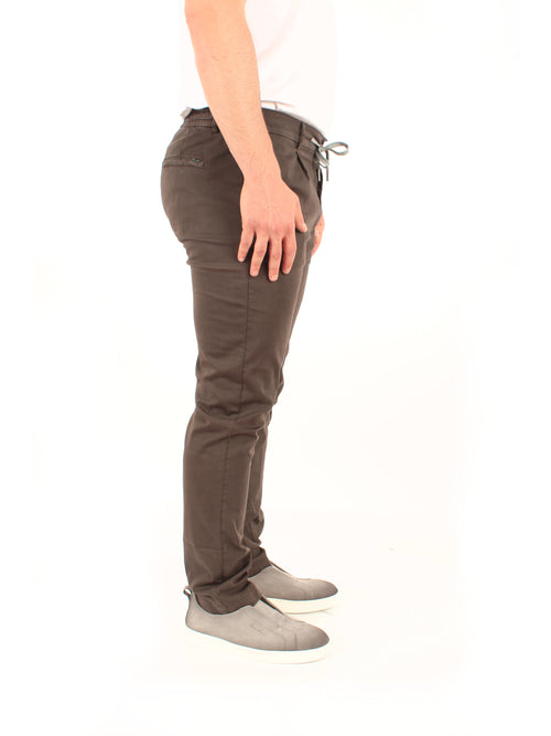 Berwich SPIAGGIA pantalone da uomo moro
