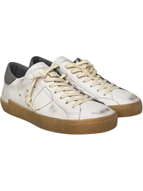 Philippe Model PARIS LOW sneakers da uomo blanc/gris