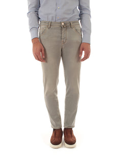 Jacob Cohen jeans scott cropped carrot slim fit da uomo light grey